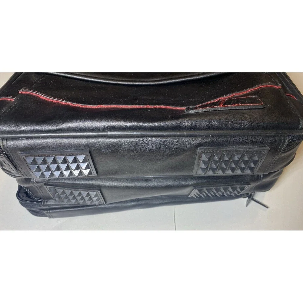 Vintage Targus Laptop Case Bag Black Red Stitch Made in Korea 80s 90s Retro